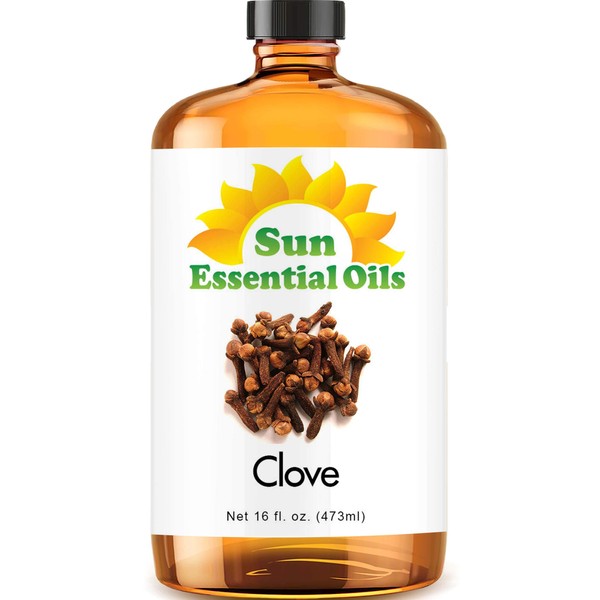 Sun Essential Oils 16oz - Clove Essential Oil - 16 Fluid Ounces