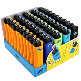 MK 50-PACK MK Grip Pro Refillable Butane Pocket Lighter (703335)