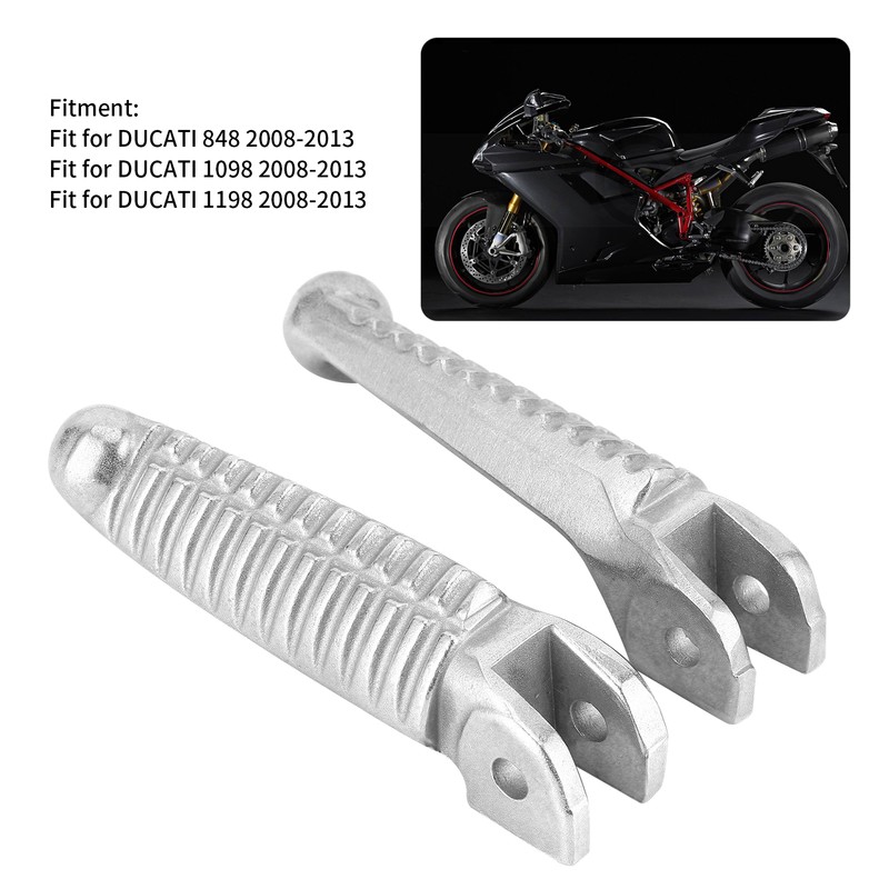 2Pcs Motorcycle Front Footrest Foot Peg LeftRight Fit for DUCATI