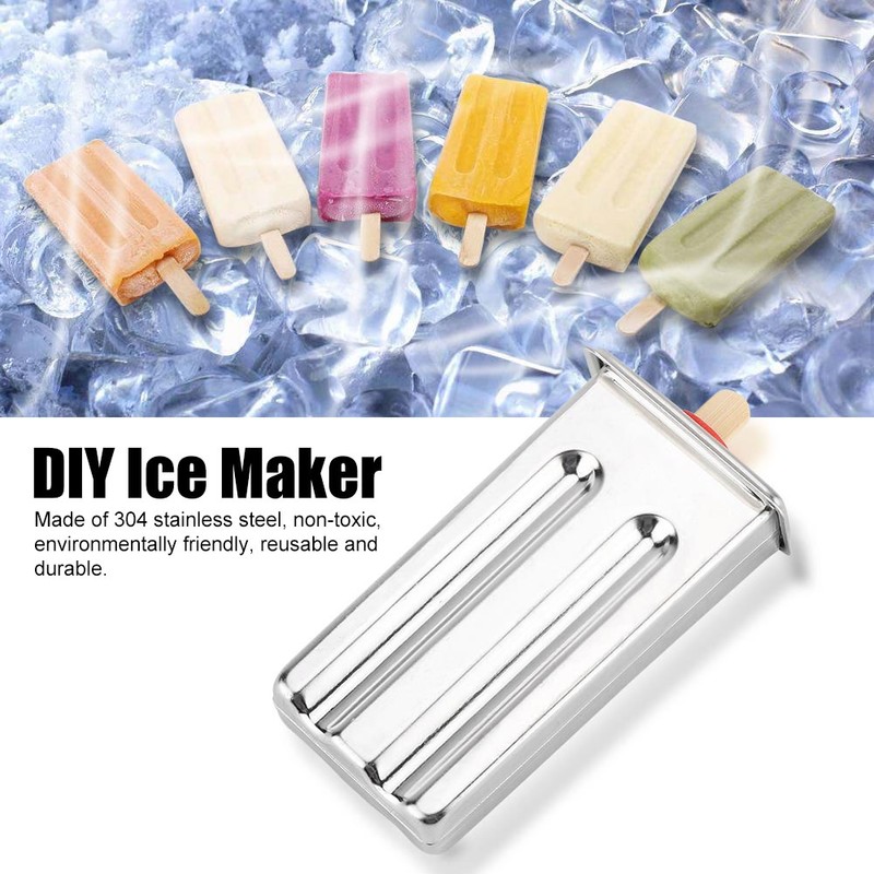 Stainless Steel Molds Ice Cream Mould Home Kitchen DIY Ice