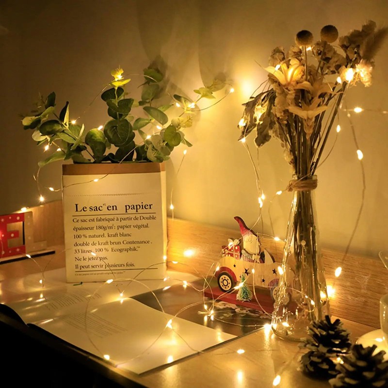 chzk 8 Pack Fairy Lights 7Ft 20 LED Twinkle String