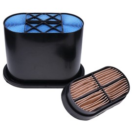 Solarhome Element Air Filter Set 333/D2696 32/925683 Compatible with JCB Backhoe Loader 3CX 4CX 1400B 214 3C 3DX 4CN T4000 T5060 7865 Telehandler 531-70