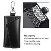 XLKJ Leather Key Case, Key Case with 6 Key Hooks,