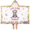 Caiibaoob Panda Hooded Bath Towels for Girls,Soft Cotton Swimming Shower