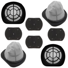 Aolleteau 2037423 Filter Compatible with Bissell 3-in-1 Lightweight Stick Vac 38B1, 38B1L, 1059 Series, Compare to Part# 2037423 & 2037424 (4 Pack Vacuum Filter & 4 Pack Foam Filter)