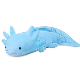 RLOMUTE Soft Axolotl Plush Toy - Cute Axolotl Pillow Realistic Ambystoma Animal Toy 51cm/20" Unique Ambystoma Plush Toy Model Doll Kids Gift (Blue)
