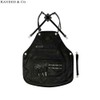 KANDEO Leather Waterproof Apron Ranger Black 1ea, Size:Woman(S)
