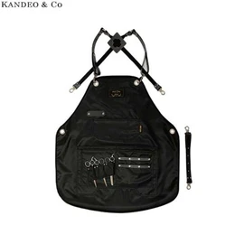 KANDEO Leather Waterproof Apron Ranger Black 1ea, Size:Woman(S)