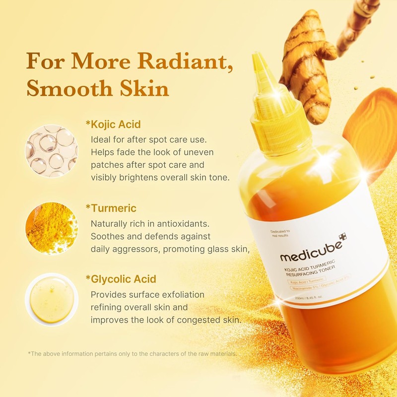 MEDICUBE [MEDICUBE]Kojic Acid Turmeric Resurfacing Toner 200ml