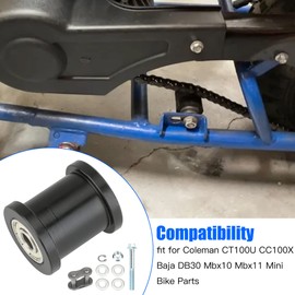 YOXUFA 8mm Mini Bike Chain Tensioner with 1-3/4" Roller for Coleman CT100U CC100X Baja Doodlebug DB30 Motovox Mbx10 Mbx11 Predator 79cc 97cc 98cc 100cc 2.5 3.0hp Powersport Mini Bike Parts