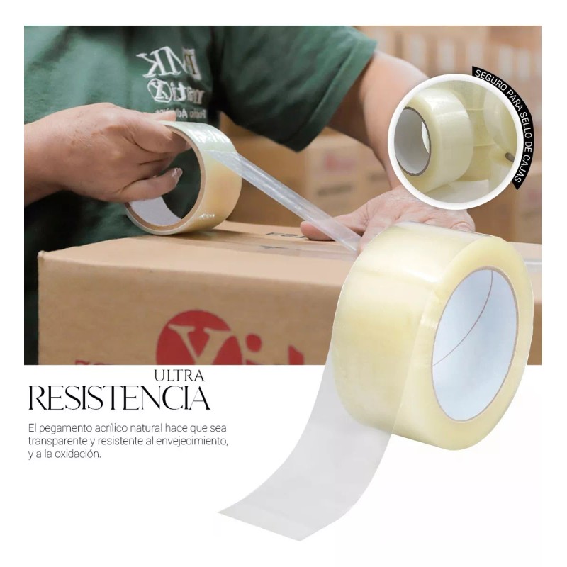 Shendy Vendy Cinta Empaque 150metros X 48 Mm Transparente(6 Piezas)