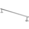 Stainless Steel Single Rod Towel Rack Round Base Bathroom Bedroom
