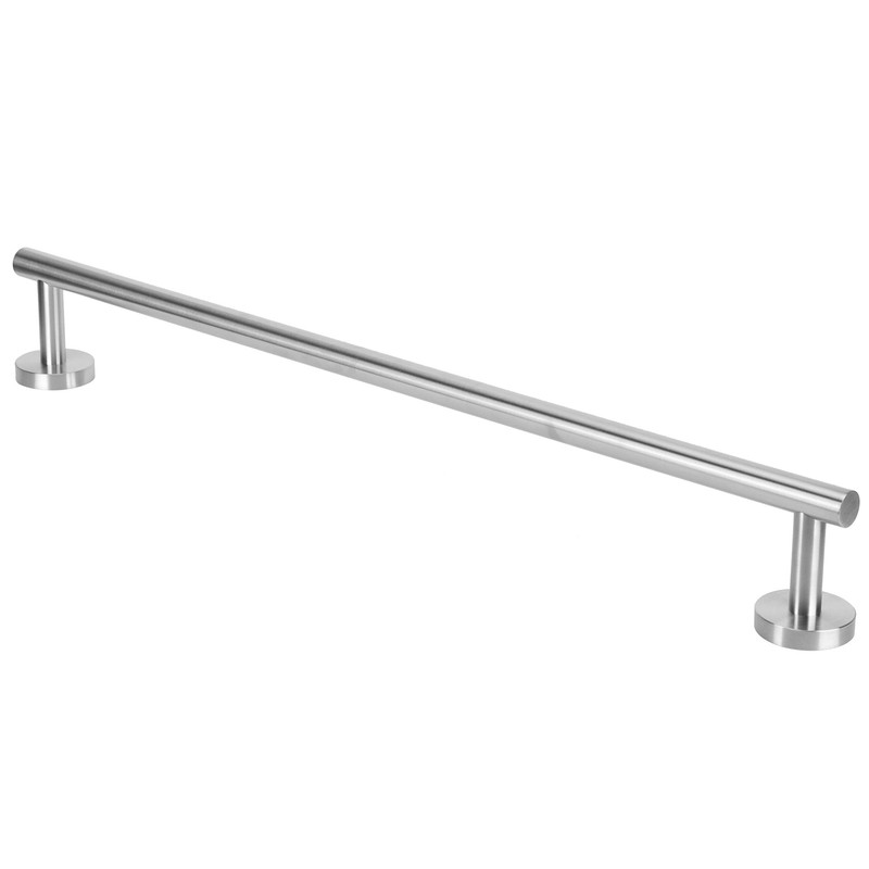 Stainless Steel Single Rod Towel Rack Round Base Bathroom Bedroom