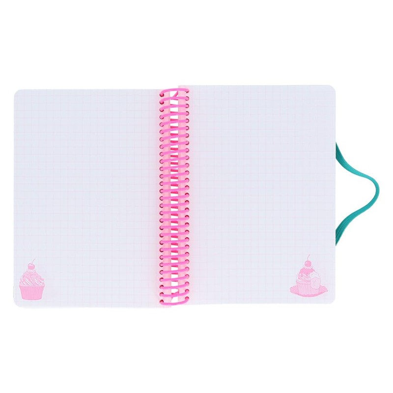 Sunstar Stationery S2641828 Notebook Ring, A6 PARTY TIME Cupcake