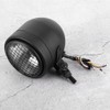 35W Retro Motorcycle Headlight Grill Lens Cover 1750lm High Brightness