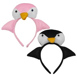NIDHFG 2 Pieces Of Penguin Headband, Cute Cartoon Animals, Creative Personality Children'S Headband, Performance Prom Props, Fun Costume Hair Accessories.