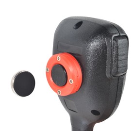 HYSHIKRA Car Microphone Magnetic Suction (diameter 30mm/1.18 inch) Accessory, for Handheld Radio/Speaker Microphone/Mobile Radio Speaker Compatible with Baofeng Motorola Quansheng (RED)