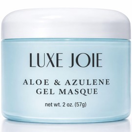 Máscara de gel de aloe  azuleno hidratante facial para curación, ácido hialurónico, lavanda y té verde para hombres y mujeres                         
