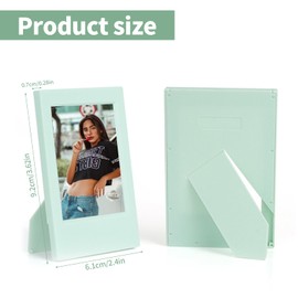 8 PCS Mini Photo Frames, 3 Inch Mini Picture Frames Colorful Small Photo Frames Film Frame Photo for Polaroid Instant Camera Photoes
