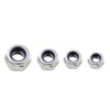 Yesmin 12 PCS M8 Hex Nuts,Stainless Steel Lock Nuts,Nylon Insert