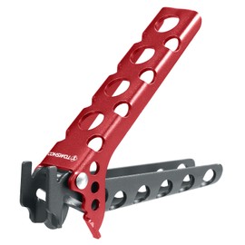 HXBER Aluminum Pot Lifter Camping Pot Pan Grip Handle Outdoor Cooking Pot Holder, Red
