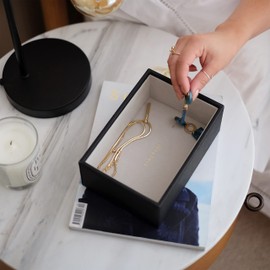 Stackers Black Mini Jewellery Box for Watches/Accessories