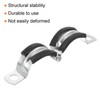sourcing map 8Pcs Split Ring Hanger Pipe Strap Fit for