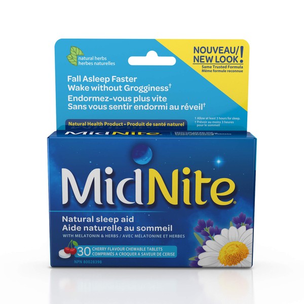 MidNite Natural Sleep Aid Chewable Tablets - Cherry Flavoured |