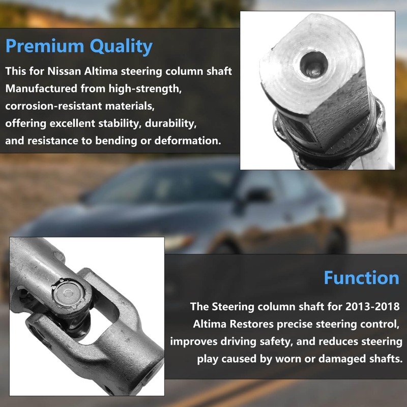 48080-3TA0A Lower Steering Column Shaft for Nissan Altima 2013-2018, Maxima