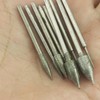 Luo ke 9 Pcs Bullet Shape Diamond Burr - 3/32''