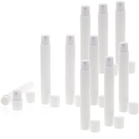 Empty Airless Pump Dispenser 10 ml, Kosmetex Cream Dispenser, Lotion and Gel Dispenser to Fill Yourself, 10 x 10 ml