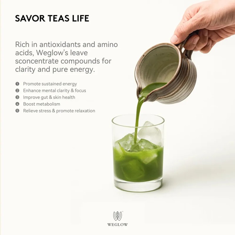Weglow Matcha Power Orgánico De Grado Ceremonial En Polvo 30
