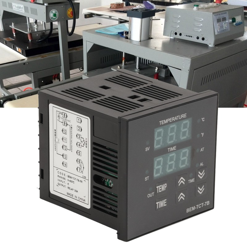 Thermostat Time Digital Display K Type Input Temperature Controller for