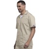 Cherokee Workwear Scrubs Men's Zip Front Jacket, Khaki, Large