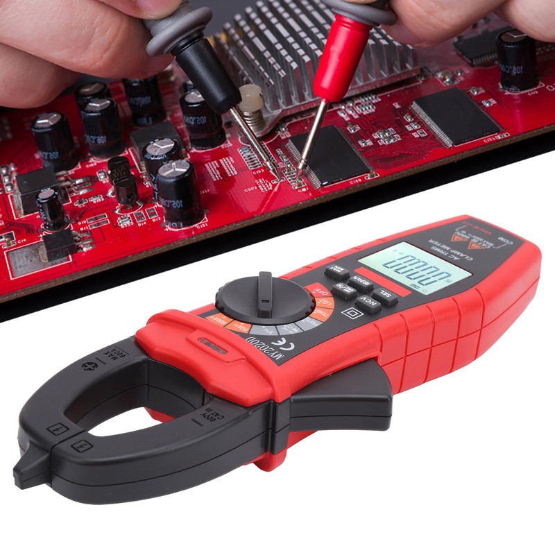 Digital Clamp Multimeter Handheld LCD Display DC AC Current Tester