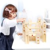 Wooden Marble Run for Kids Ages 4-8 – 80 Pieces