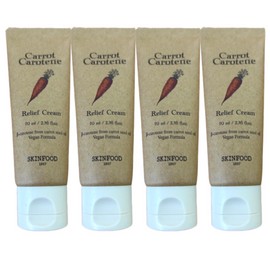 scan food SKINFOOD Carrot Carotene Relief Cream 70ml 4pcs / 스킨푸드 캐롯 카로틴 릴리프 크림 70ml 4개