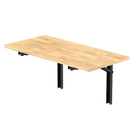 WALMANN Space Saving Wall Mounted Folding Workbench, Heavy Duty Folding Wall Table/Desk for Garage, Workshop, Holds Up to 550lbs(Tabletop Size: 47.25 x 22.75inch)