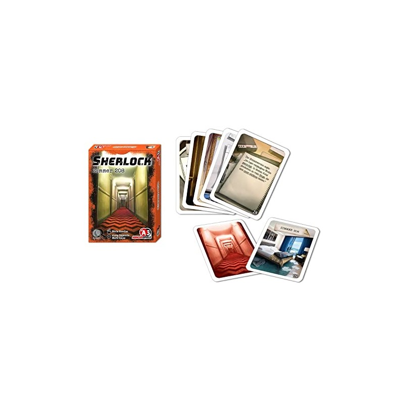 ABACUSSPIELE 48223 Sherlock Room 208, Crime Card Game
