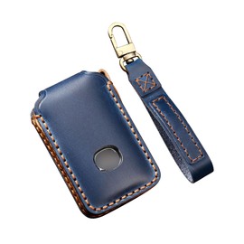 ontto Car Key Case Cover Fits Mazda 3 Alexa CX-4 CX-5 MX5 CX-8 CX-9 CX-30 CX30 2019-2021 Accessories Leather Key Box Key Case Key Case Key Protection Case 3 Buttons Blue