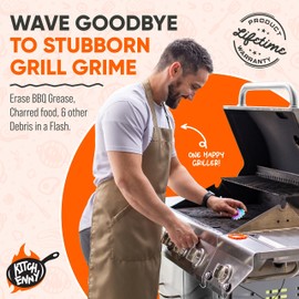 KITCHENNY Grill Scraper Gadget - Unique BBQ Grill Accessories, Perfect BBQ Gifts for Men Who Like Grilling, Grilling Gifts for Men, Dads Who Have Everything