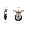 Pulley Wheel Bidirectional Rust Proof Silent Rotation Traction Wheel for