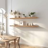 GXYAWPJ 48 Inch Floating Shelves for Wall Rustic Light Wood