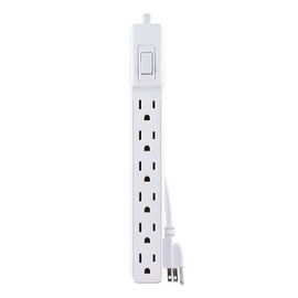 CyberPower MP1044NN Power Strip, 6-Outlets, 2-Foot Cord, Multi Pack, White, UL Listed