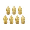 Brass Nozzle Extruder Print Head Nozzle for 3D Printer Accessory 0.5mm GD15325 100ea