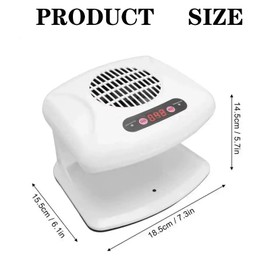 GGAIFbp Nail Dryer for Regular Polish 300W 2 in 1 Nail Drying Fan with Auto Sensor Hot and Cold Air Professional Nail Dryer for Manicure Salon and Daily Home Use(White)