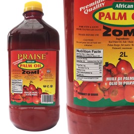 Praise Red Palm Oil, 2-Liters - Zomi