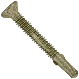 10x1-5/8 Reamer Tek Torx/Star Head Self-Drilling Wood to Metal Screws - for Flatbeds, Trailers - T-30 Torx Screw Head 1 Pound 113 Screws