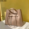DIBLANC Bubple Tote Shoulder Bag 1ea, Color:Beige