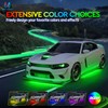 MICTUNING N8 Aluminum RGBW LED Car Underglow Light Kit, Exterior